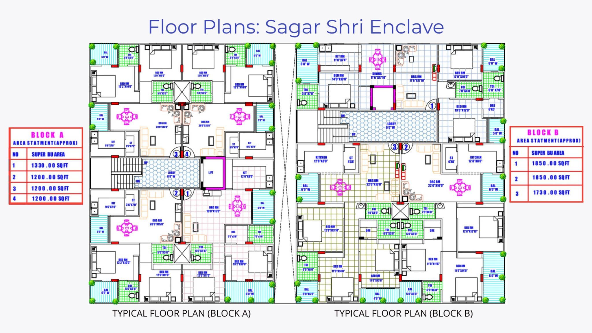 sagar shri enclave building floor plans